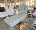 Luxury Electric Beauty & Spa Treatment Chair — Gold Base with LED